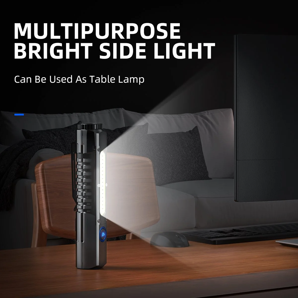 Rechargeable High Lumen Waterproof LED Flashlight with Magnetic Base