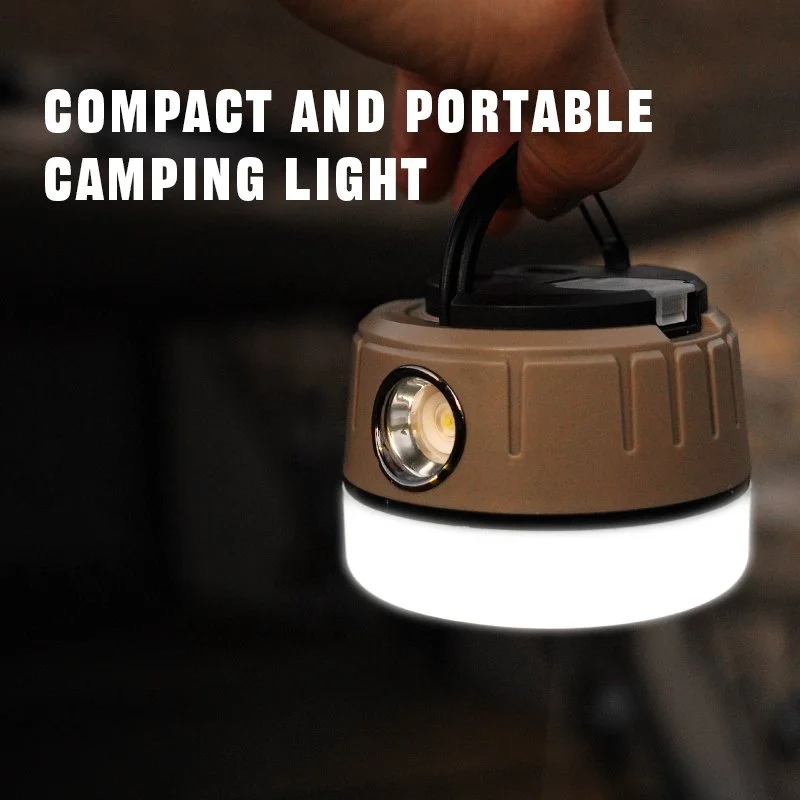 Rechargeable Solar Camping Lantern with Long-Lasting LED Light