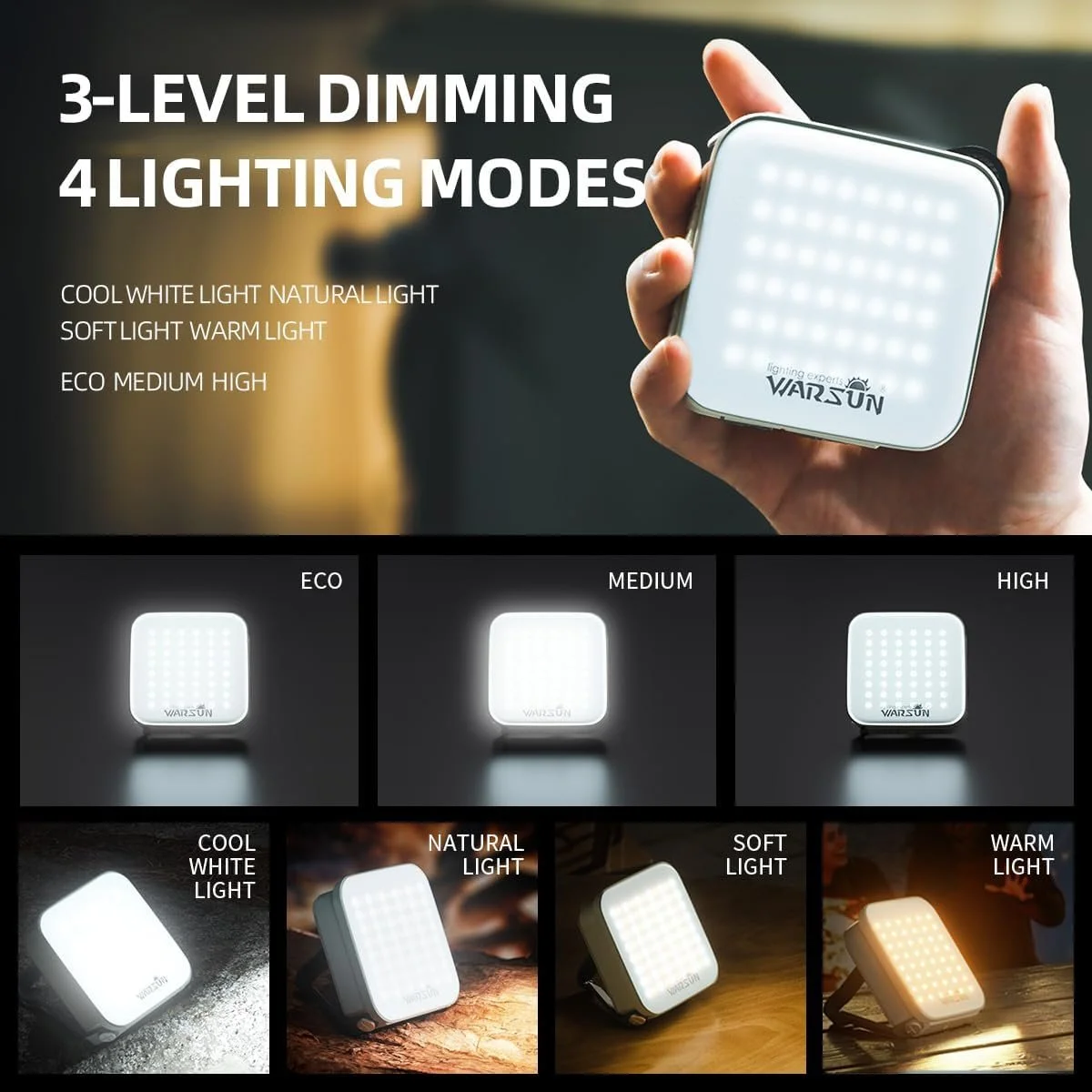 Rechargeable Waterproof Camping Light