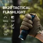 Rechargeable Tactical Flashlight 5100 Lumens Ultra Bright LED Torch IPX8