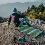 Folding Egg-Crate Camping Sleeping Pad with Aluminum Insulation