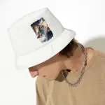 Cute Space Bucket Hat - Cute Fox Hat - Illustration Bucket Hat