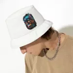 Cool Skull Bucket Hat - Floral Hat - Best Design Bucket Hat
