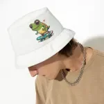 Kawaii Frog Bucket Hat - Skateboard Hat - Cute Bucket Hat