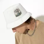 Bus Bucket Hat - Floral Design Hat - Graphic Bucket Hat