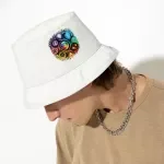 Yoga Chakra Bucket Hat - Mandala Hat - Colorful Bucket Hat
