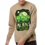 Funny Aliens Midweight Sweatshirt - Quotes Crewneck Sweatshirt - Best Design Sweatshirt