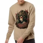 Cool Graphic Midweight Sweatshirt - Japanese Design Crewneck Sweatshirt - Best Design Sweatshirt