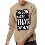 The Book Was Better Midweight Sweatshirt - Trendy Crewneck Sweatshirt - Quote Sweatshirt