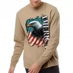 American Eagle Midweight Sweatshirt - America Crewneck Sweatshirt - USA Flag Sweatshirt