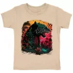 Tiger Print Toddler T-Shirt - Illustration Kids' T-Shirt - Themed Tee Shirt for Toddler
