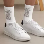 Sarcastic Funny Socks - Best Quote Novelty Socks - Cool Print Crew Socks