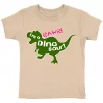 I'm a Dinosaur Toddler T-Shirt - Illustration Kids' T-Shirt - Cool Trendy Tee Shirt for Toddler