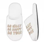 Be Happy Memory Foam Slippers - Be You Slippers - Cool Trendy Slippers