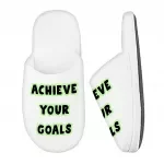 Achieve Your Goals Memory Foam Slippers - Trendy Design Slippers - Best Print Slippers