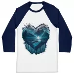 Ice Print Baseball T-Shirt - Graphic T-Shirt - Beautiful Baseball Tee