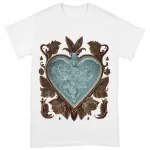 Ice Graphic Heavy Cotton T-Shirt - Unique Tee Shirt - Winter Art T-Shirt