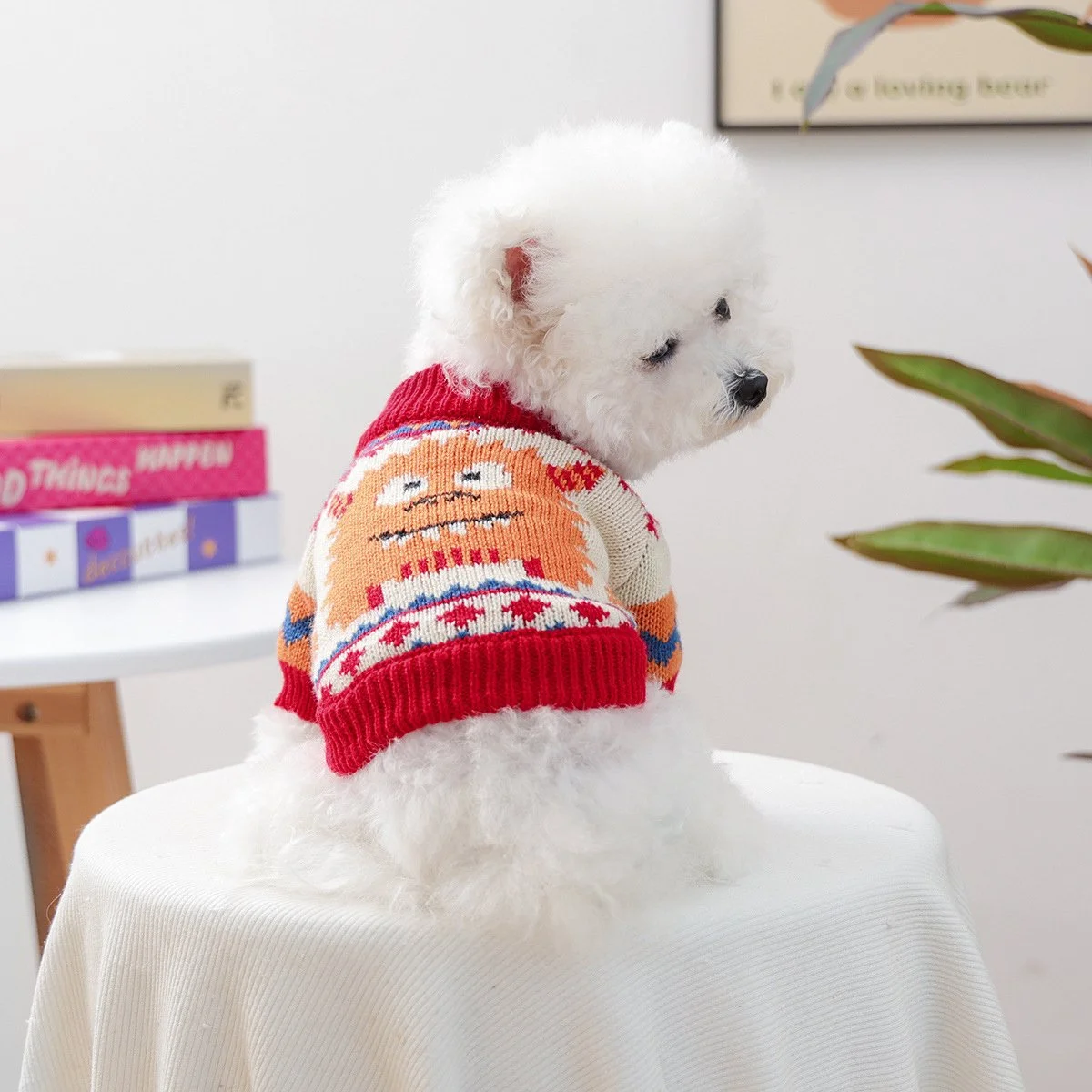 Halloween Dog Sweater Costume – Cozy Autumn & Winter Pet Outfit