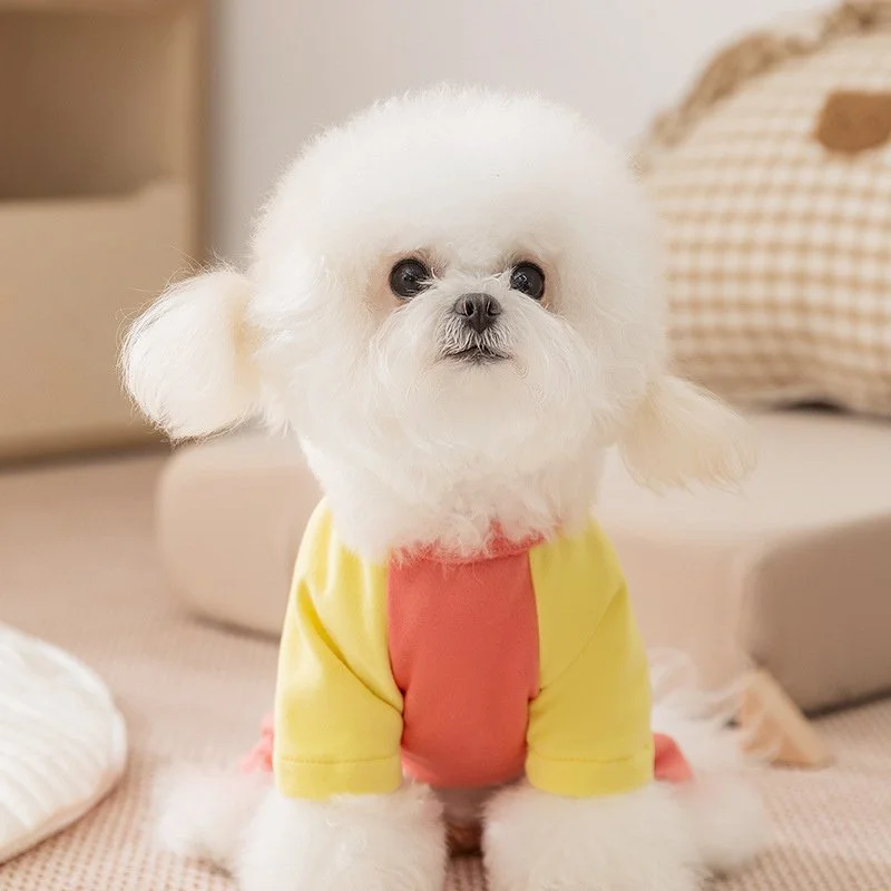 Soft Fleece Dog Jumpsuit – Warm Four-Legged Outfit for Small Dogs
