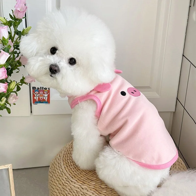 Cartoon Dog Vest Anti-Shedding T-Shirt