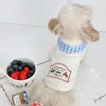 Sailor Collar Dog Vest Pullover – Breathable Teddy & Maltese Shirt