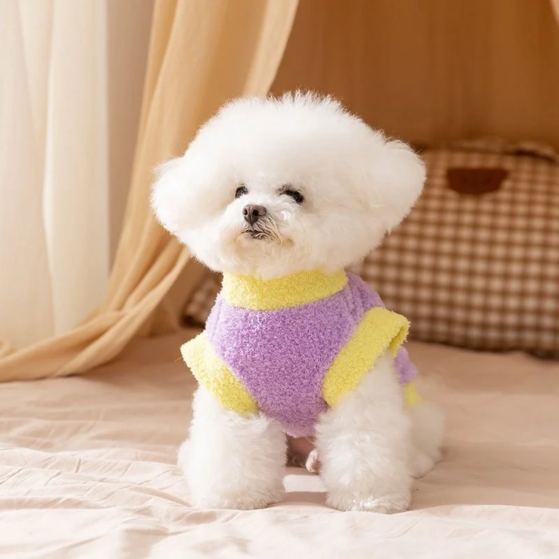 Warm Fleece Dog Sweatshirt for Small Breeds