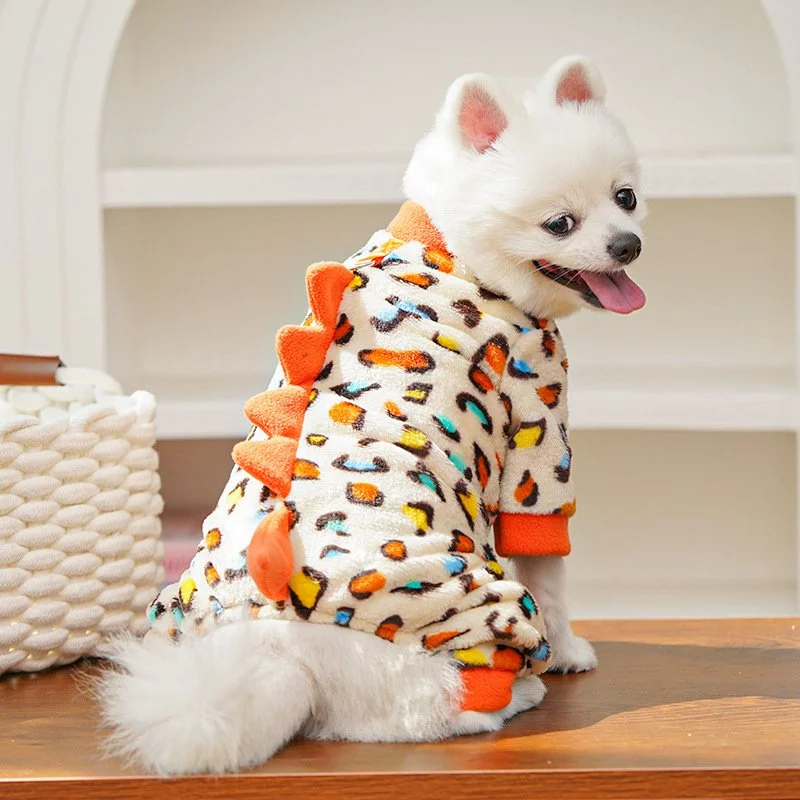 Warm Fleece Dog Jumpsuit for Small Dogs and Cats – Cozy Winter Pet Outfit