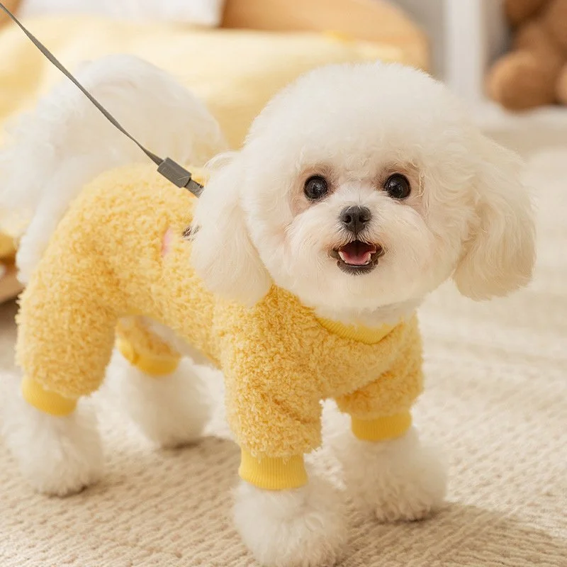 Cozy Plush Dog Jumpsuit