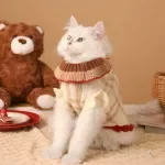 Cozy Plaid Christmas Sweater for Small Dogs & Kittens