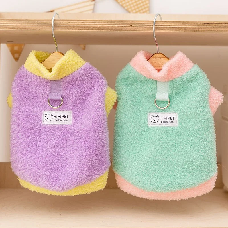 Cozy Ice Cream Plush Dog Hoodie