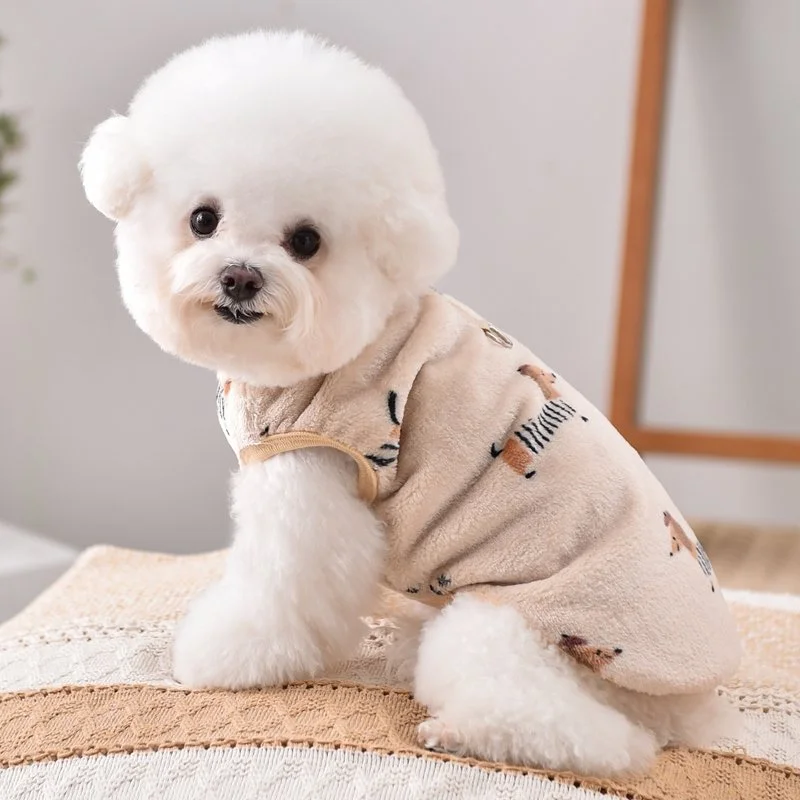 Cozy Fleece Dog Vest for Small Pets