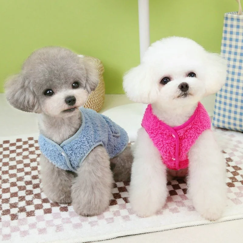Warm Plush Winter Vest Jacket for Small Dogs & Cats