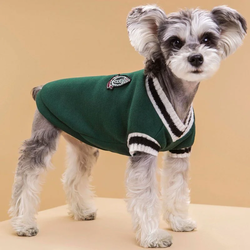 Warm Winter Knit Dog Hoodie – Cozy Knitted Sweater for Small & Large Dogs