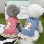 Winter Flying Sleeve Dog Dress – Cozy Pullover Skirt for Small Dogs