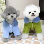 Warm Corduroy Winter Dog Coat for Small Pets – Cozy Fleece Jacket