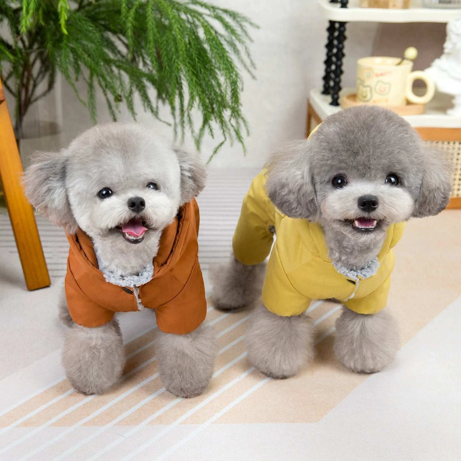 Cozy Winter Four-Legged Dog Jumpsuit