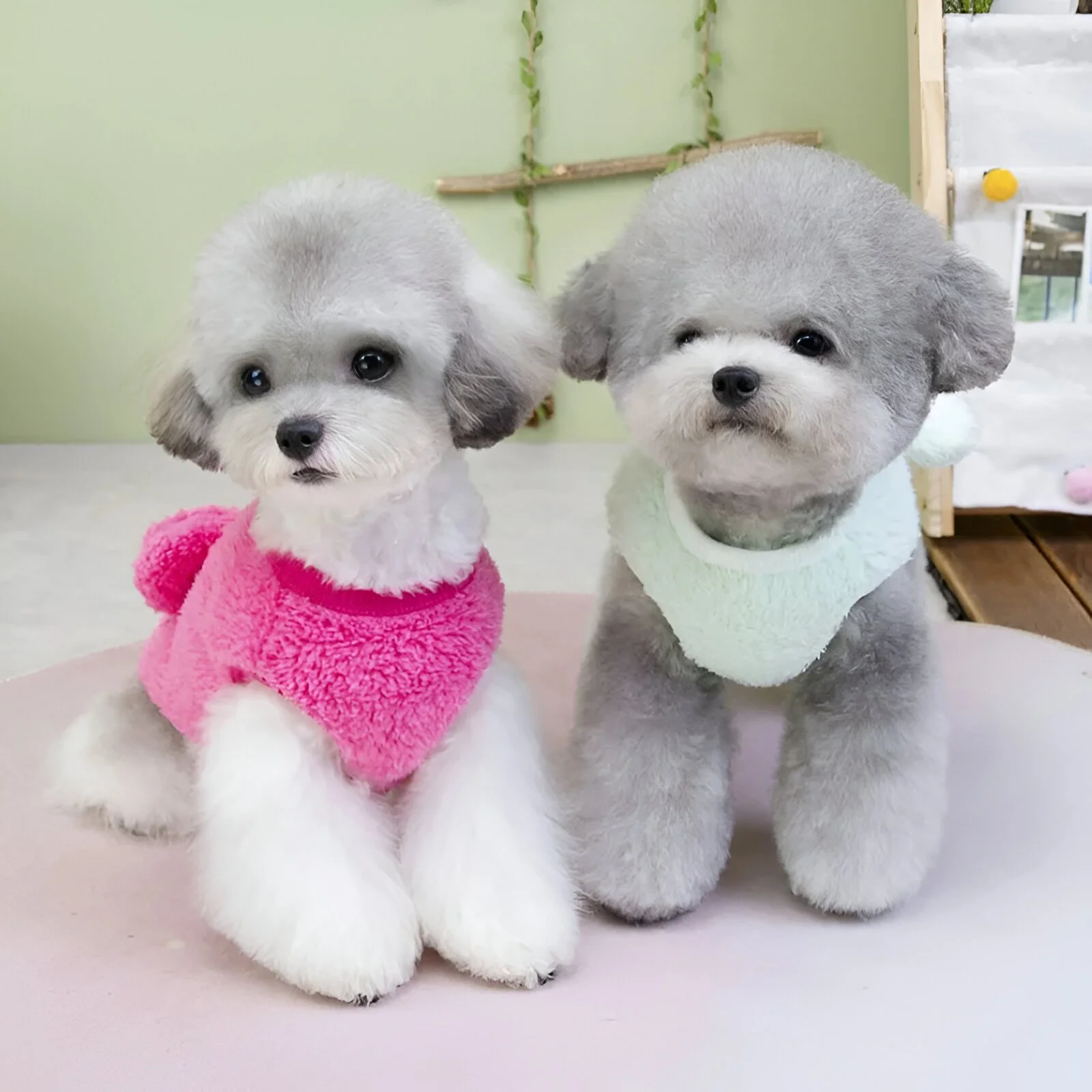 Winter Warm Pet Hoodie for Dogs & Cats - Cozy Animal Print Pullover