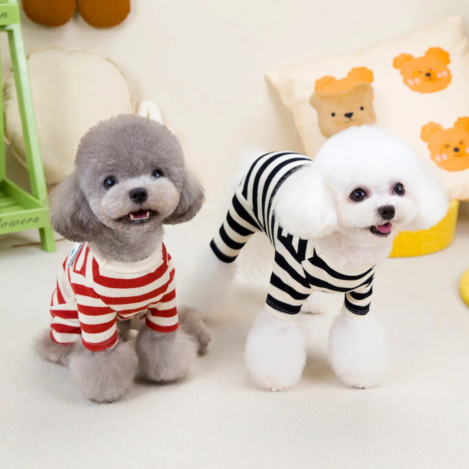 Cozy Striped Dog Pajamas