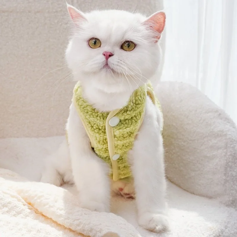 Luxury Plush Striped Pet Jacket