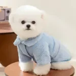 Cozy Double-Sided Plush Winter Parka for Small Dogs