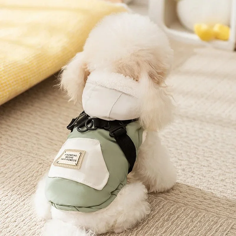 Cozy Winter Pet Vest with Hood for Small Dogs & Cats