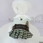 Winter Plaid Pet Dress Coat for Cats & Small Dogs