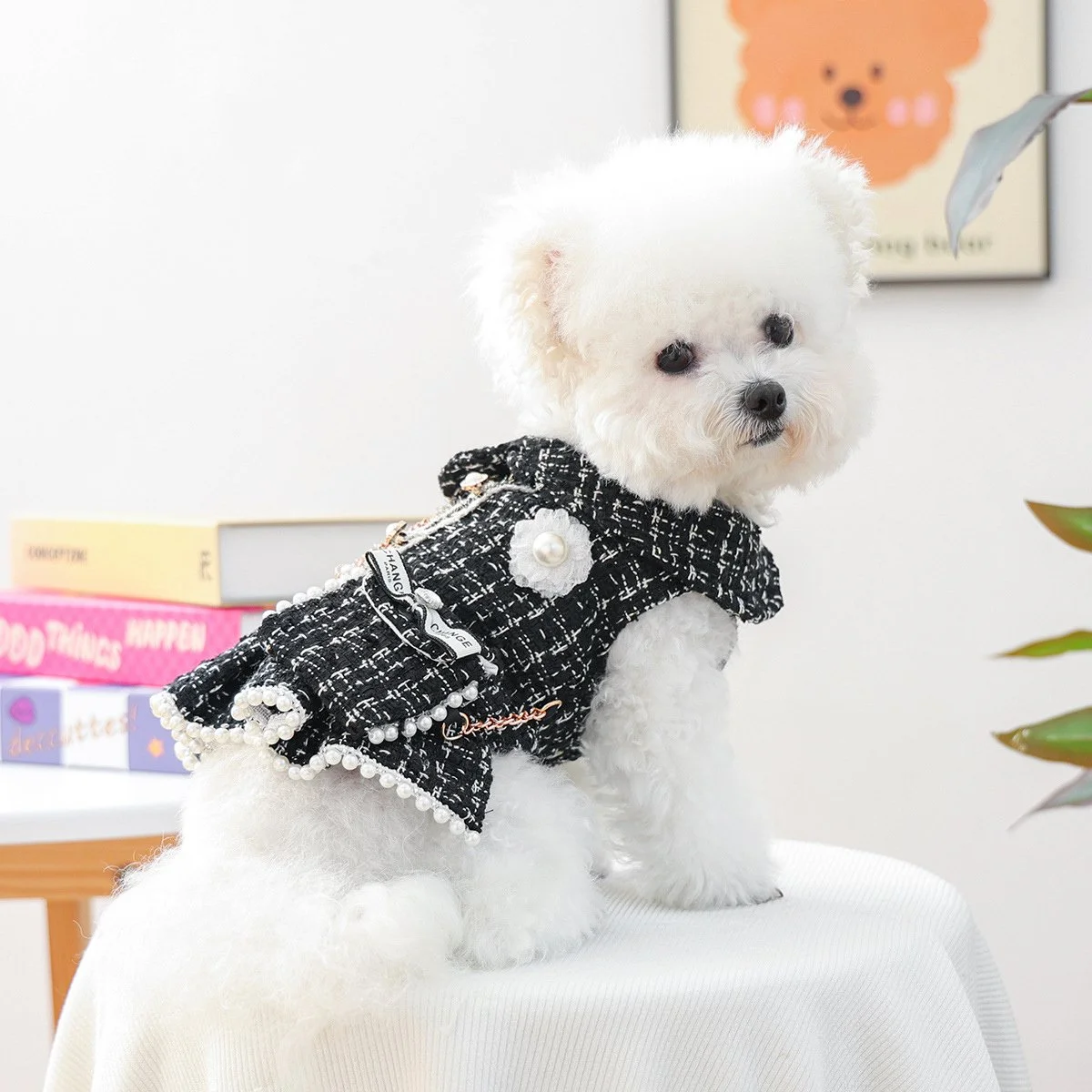 Cozy Winter Wool Dog Dress for Small Breeds