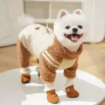 Winter Plush Dog & Cat Jumpsuit – Soft, Warm, and Comfortable Pet Romper