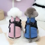 Luxury Winter Reflective Dog & Cat Puffer Jacket – Soft, Warm, Padded Coat