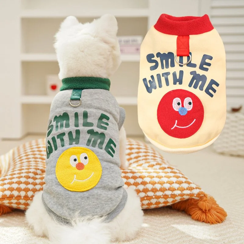 Cute Teddy Graffiti Style Hoodie for Small Dogs