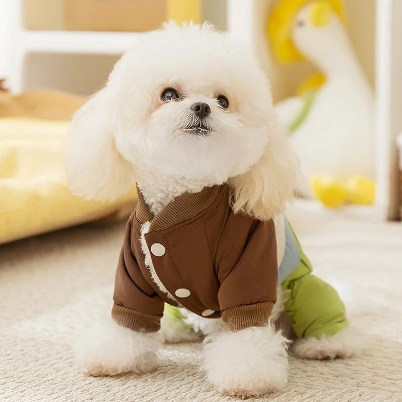 Cartoon Embroidery Pet Down Coat