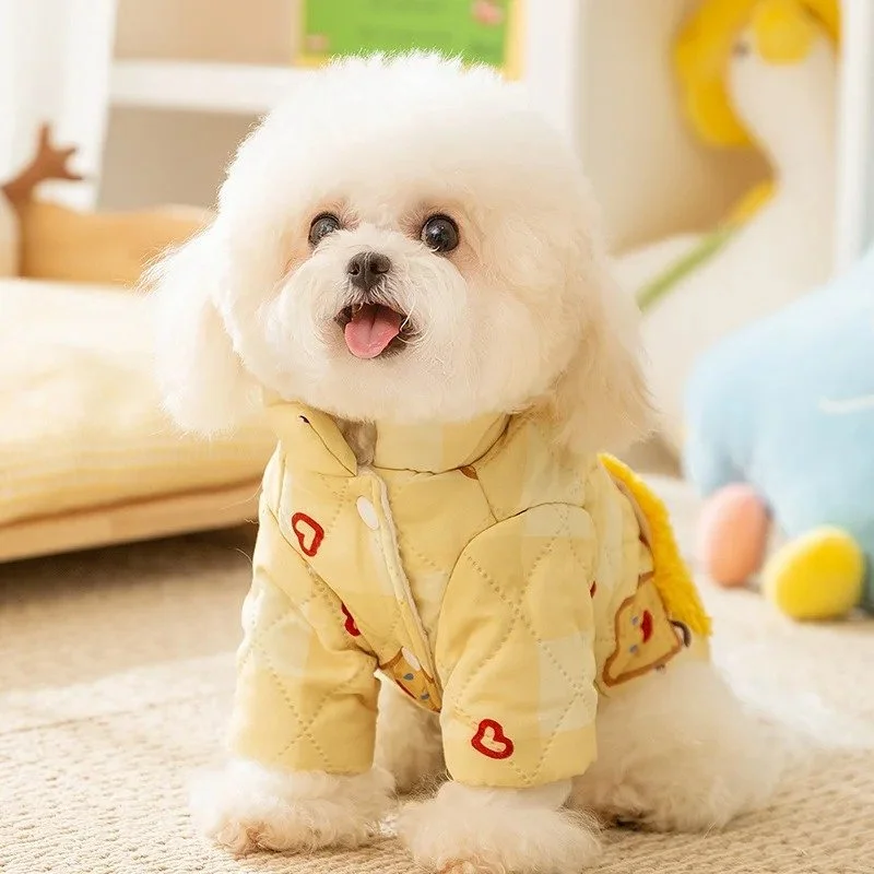 Cozy Fleece Dog Parka with Pockets for Winter