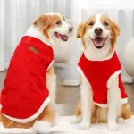 Warm Fleece Hoodie Coat for Large Dogs – Winter Vest for Big Breeds