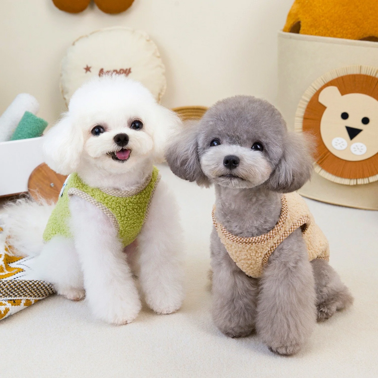 Warm Lambswool Dog Vest Jumper for Small & Medium Pets